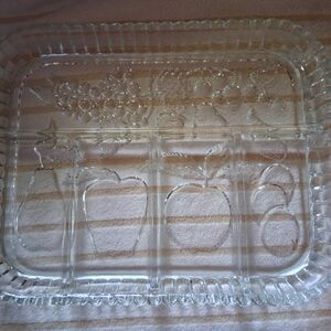 Vintage INDIANA GLASS FRUIT DIVIDER